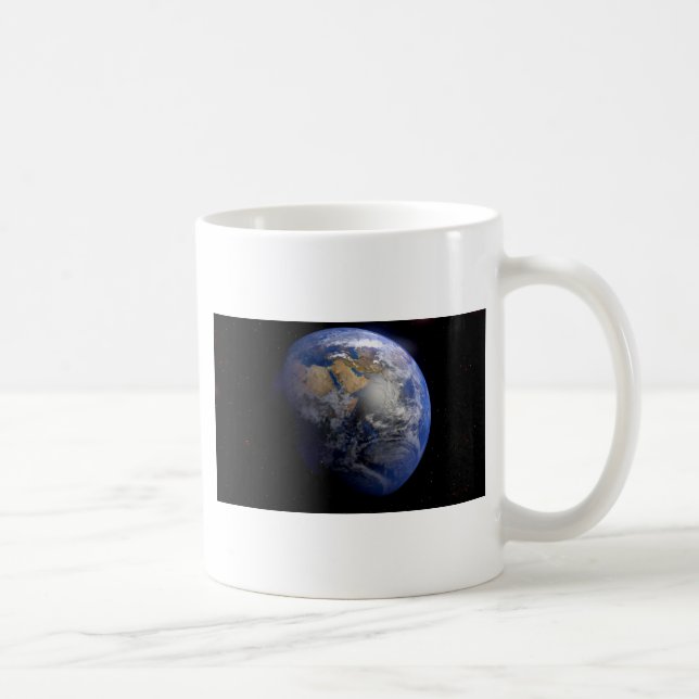 Caneca De Café Terra Azul do Espaço Inspiracional (Direita)