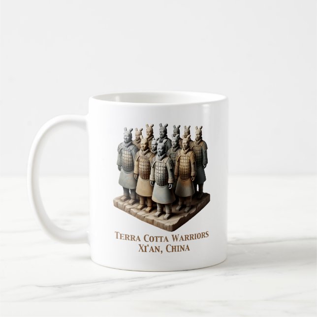 Caneca De Café Terra Cotta Warriors: Xi'an, China (Esquerda)