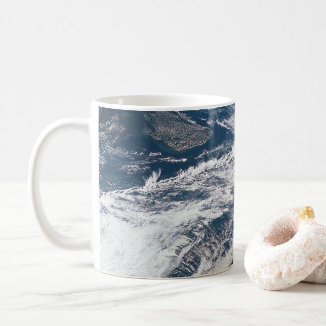 Caneca De Café Terra Da Nave Espacial Apollo 12. (Com Donut)