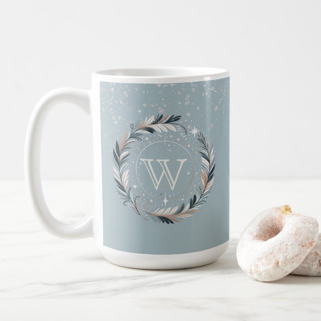 Caneca De Café Terra de inverno encantada (Com Donut)