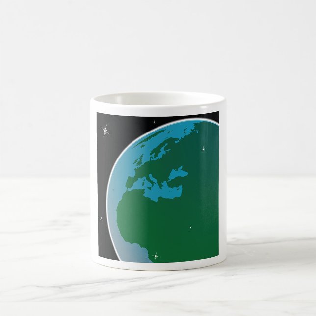 Caneca De Café Terra do Espaço (Criador carregado)