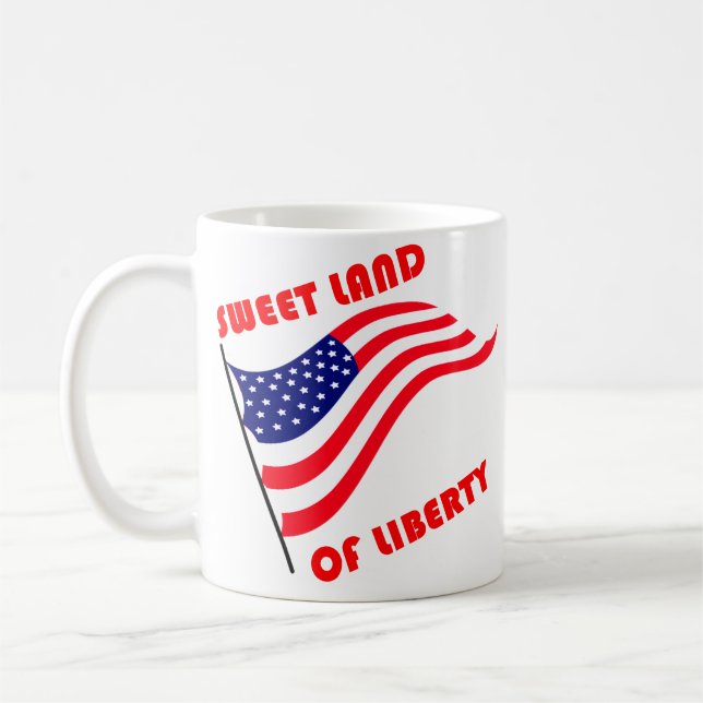 Caneca De Café Terra doce de liberdade (Esquerda)