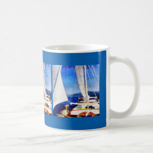 Caneca De Café Terra Foi Criada Para Barcos Visitarem Arte À Vela