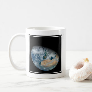 Caneca De Café Terra Mostrando O Norte De África E O Sudoeste Da
