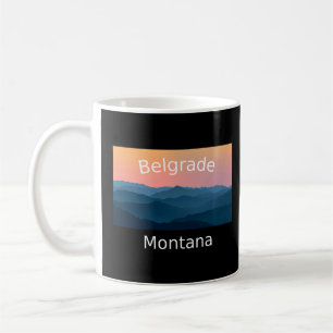 Caneca De Café Terra natal do pôr do sol de Belgrado Montana