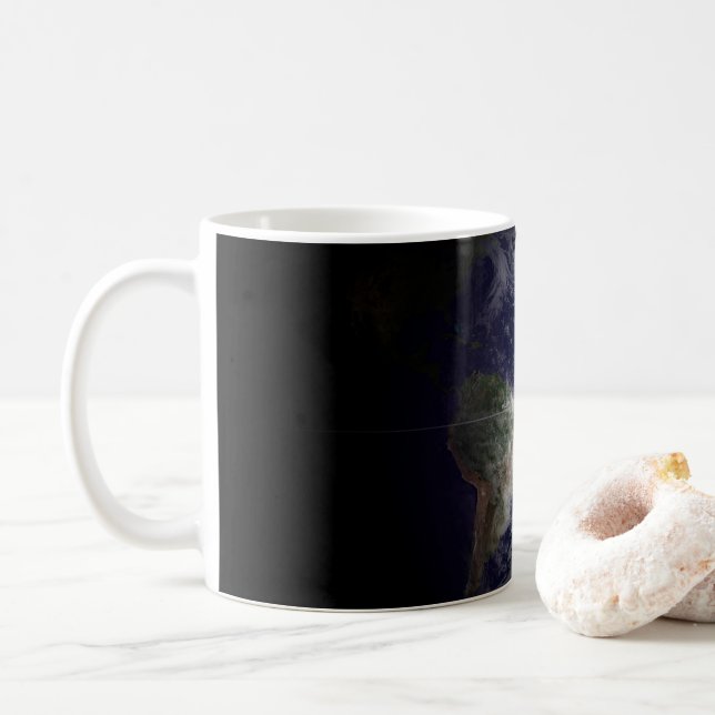 Caneca De Café Terra No Equinócio. (Com Donut)
