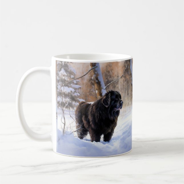 Caneca De Café Terra Nova Deixa Nevar Natal (Esquerda)