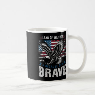 Caneca De Café Terra Patriótica Da Águia Americana Dos Libertos P