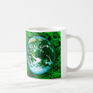 Caneca De Café Terra Verde - consciência ecológica