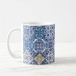 Caneca De Café Terracotta Azulejo | Azulejo Russo Italiano
