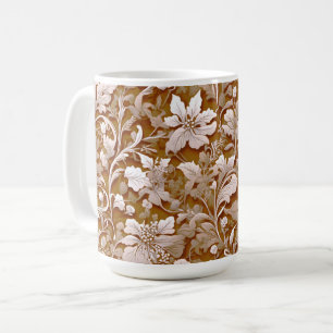 Caneca De Café Terracotta Burnt Orange Modern Botanho Moderno