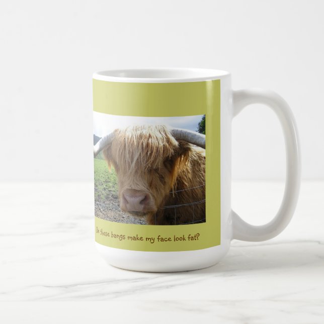 Caneca De Café Terras Altas Escocesas Steer Humor - Mug (Direita)