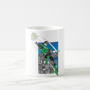 Caneca De Café Terras verdes da lanterna na cidade