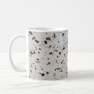 Caneca De Café Terrazzo Concert: Vintage Abstract Design