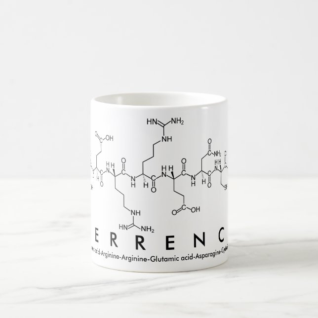 Caneca De Café Terrence peptide name mug (Centro)