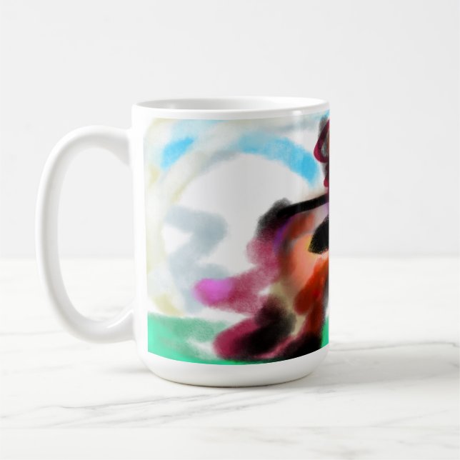 Caneca De Café Terrier Airedale (Esquerda)