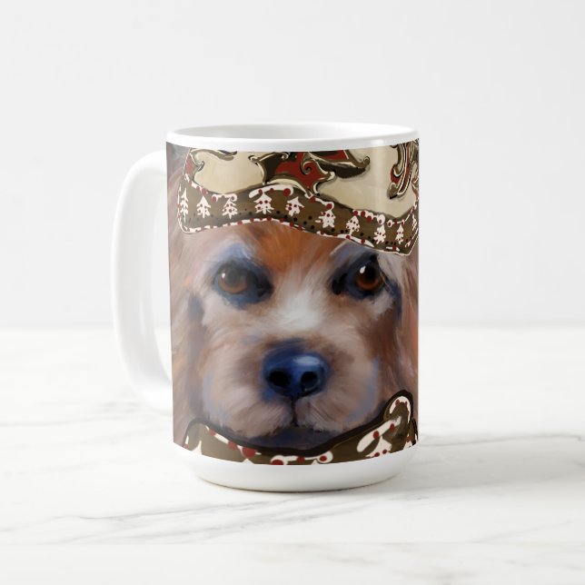 CANECA DE CAFÉ TERRIER AUSTRALIANO (Frente Esquerda)
