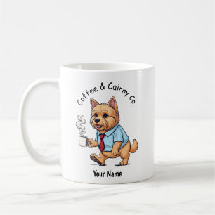 Caneca De Café Terrier Cairn engraçado terno de negócios Café