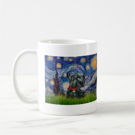 Caneca De Café Terrier Escocês 12c -Noite Estrelada