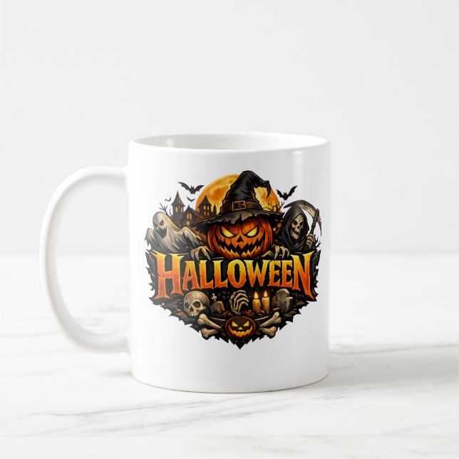 Caneca De Café Terror de Halloween (Esquerda)