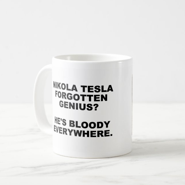 Caneca De Café Tesla Mug (Frente Esquerda)