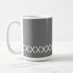 Caneca De Café Tesoura de Corte Elegante Cabeleireiro Alfaiate