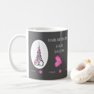 Caneca De Café Tesoura de Negócios de Salão de Cabelo Boutique