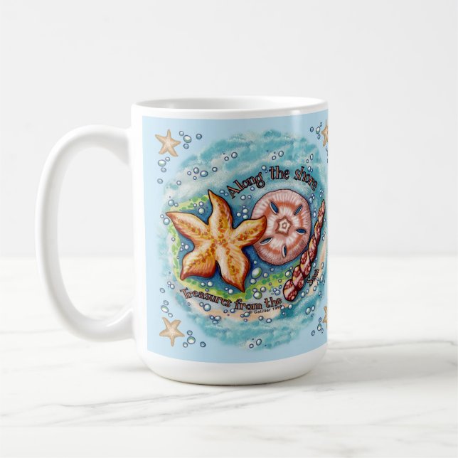 Caneca De Café Tesouros de Conchas  (Esquerda)