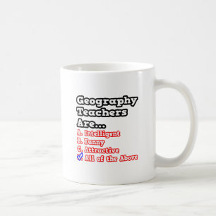 Caneca De Café Teste de Professores de Geografia...Piada