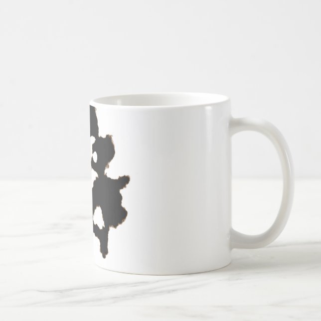 Caneca De Café Teste de Rorschach de um cartão da mancha da tinta (Direita)