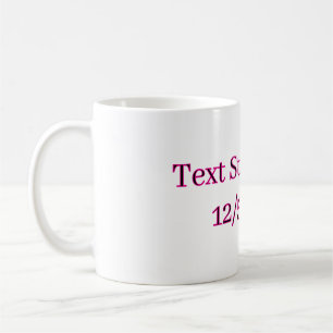 Caneca De Café Teste de Traço de Texto 12/5/2024