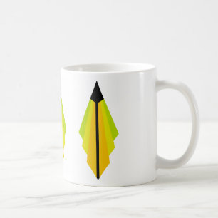 Caneca De Café Teste padrão 3 do art deco no limão e no limão