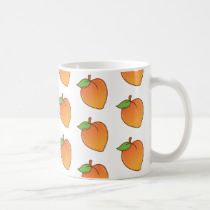 Caneca De Café Teste padrão bonito do pêssego