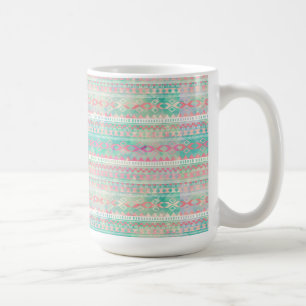 Caneca De Café Teste padrão da caneca/nativo americano