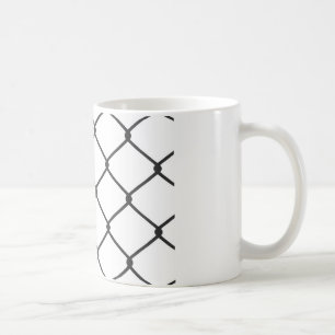 Caneca De Café Teste padrão da cerca do elo de corrente