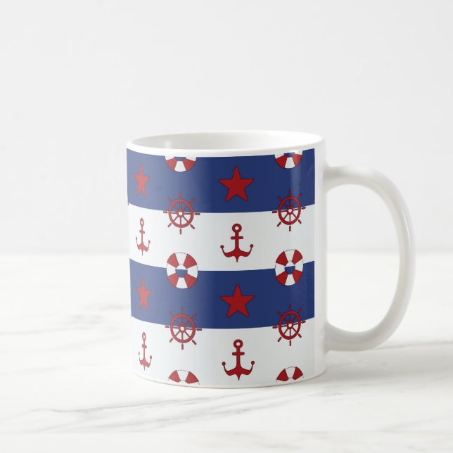 Caneca De Café Teste padrão de bandeira dos Estados Unidos (Direita)