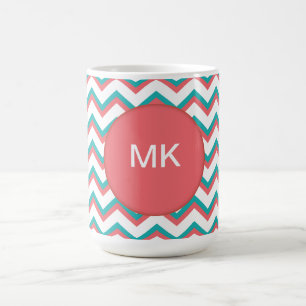 Caneca De Café Teste padrão de Chevron do sudoeste