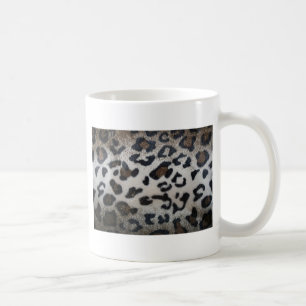 Caneca De Café Teste padrão do leopardo, close up natural da pel