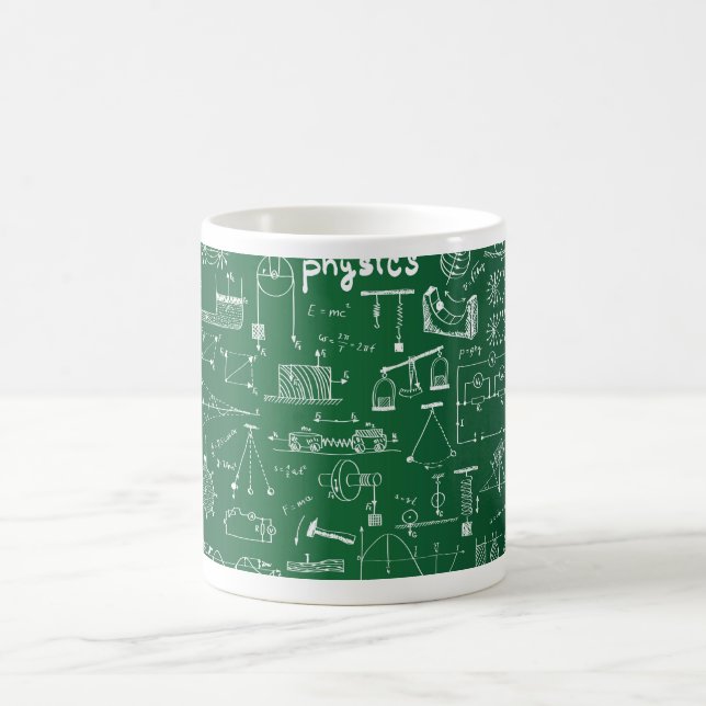 Caneca De Café Teste padrão periódico dos elementos (Centro)