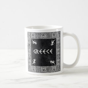 Caneca De Café Teste padrão quadrado grego
