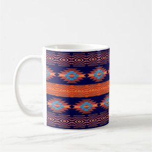 Caneca De Café Teste padrão tribal étnico do sudoeste