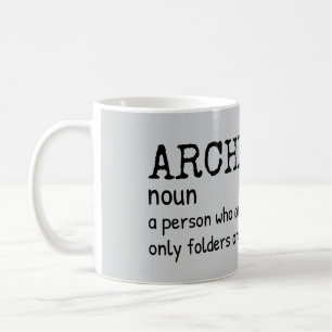Caneca De Café Testemunha Arquivista Definição Coffee Mug