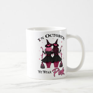 Caneca De Café Testemunhas Em Outubro Vestimos Mama De outono Ros