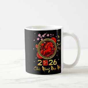 Caneca De Café Tet 2026 Ano Vietnamita Cavalo Lunar Ano Novo Chin