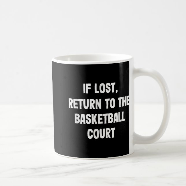 Caneca De Café Teto De Dunk De Basquete Engraçado Para Crianças (Direita)