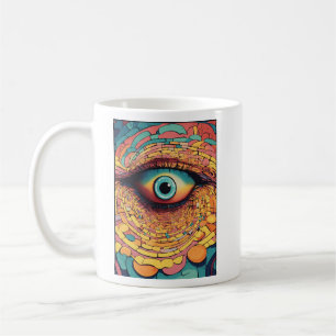 Caneca De Café "Teto de Hipnose da Visão Espiral"
