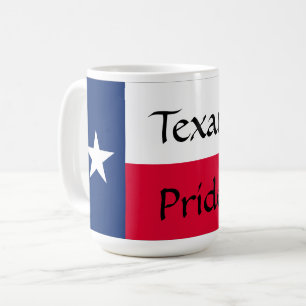 Caneca De Café Texan Pride, Texas Flag com Bluebonnets, Mug