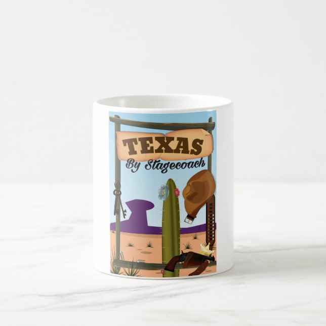 Caneca De Café Texas de Diligência (Centro)