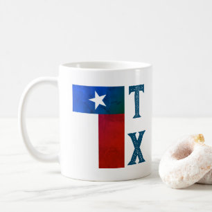 Caneca De Café Texas Flag (vertical)