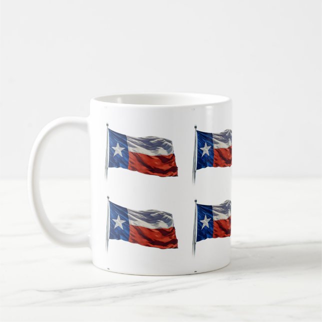 Caneca De Café Texas Flying Flag (Esquerda)